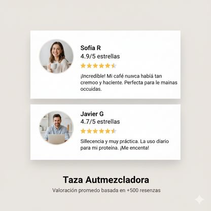 Mug Mezclador Eléctrico /café listo en segundos, siempre suave y sin grumos