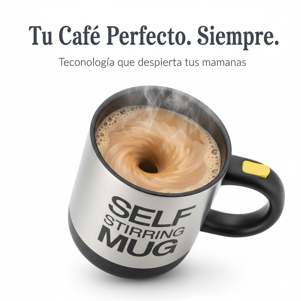 Mug Mezclador Eléctrico /café listo en segundos, siempre suave y sin grumos