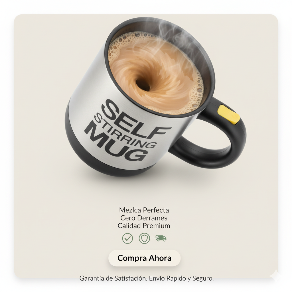 Mug Mezclador Eléctrico /café listo en segundos, siempre suave y sin grumos