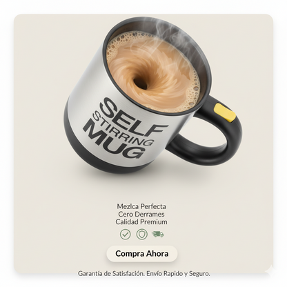 Mug Mezclador Eléctrico /café listo en segundos, siempre suave y sin grumos